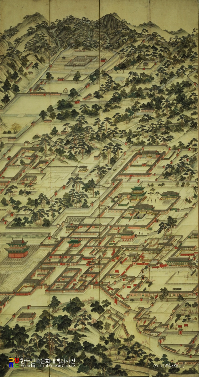 동궐도 부분 (9첩~12첩)