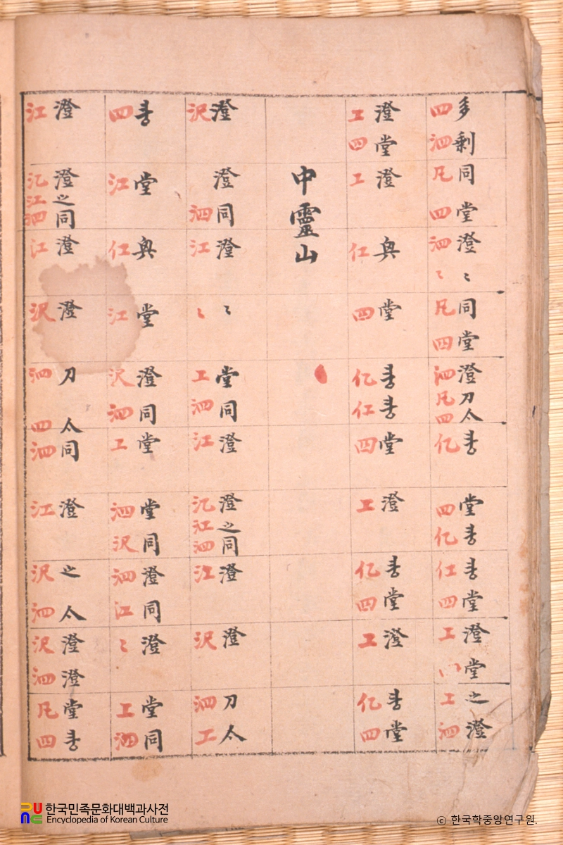 금보정선 / 중영산