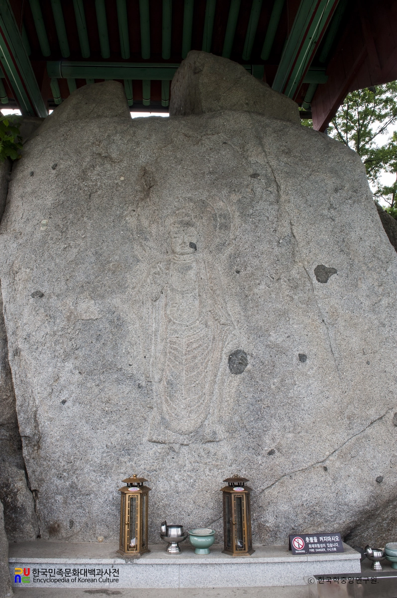 여주 계신리 마애여래 입상