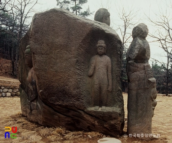 경주 굴불사지 석조사면불상 북면 불상