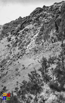 경주 남산 일원 중 대지암곡 폐사지 전경