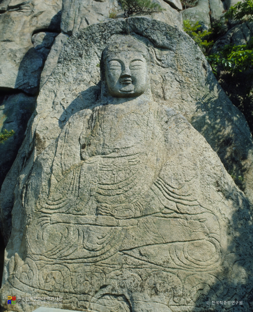 삼릉계곡 마애석가여래 좌상