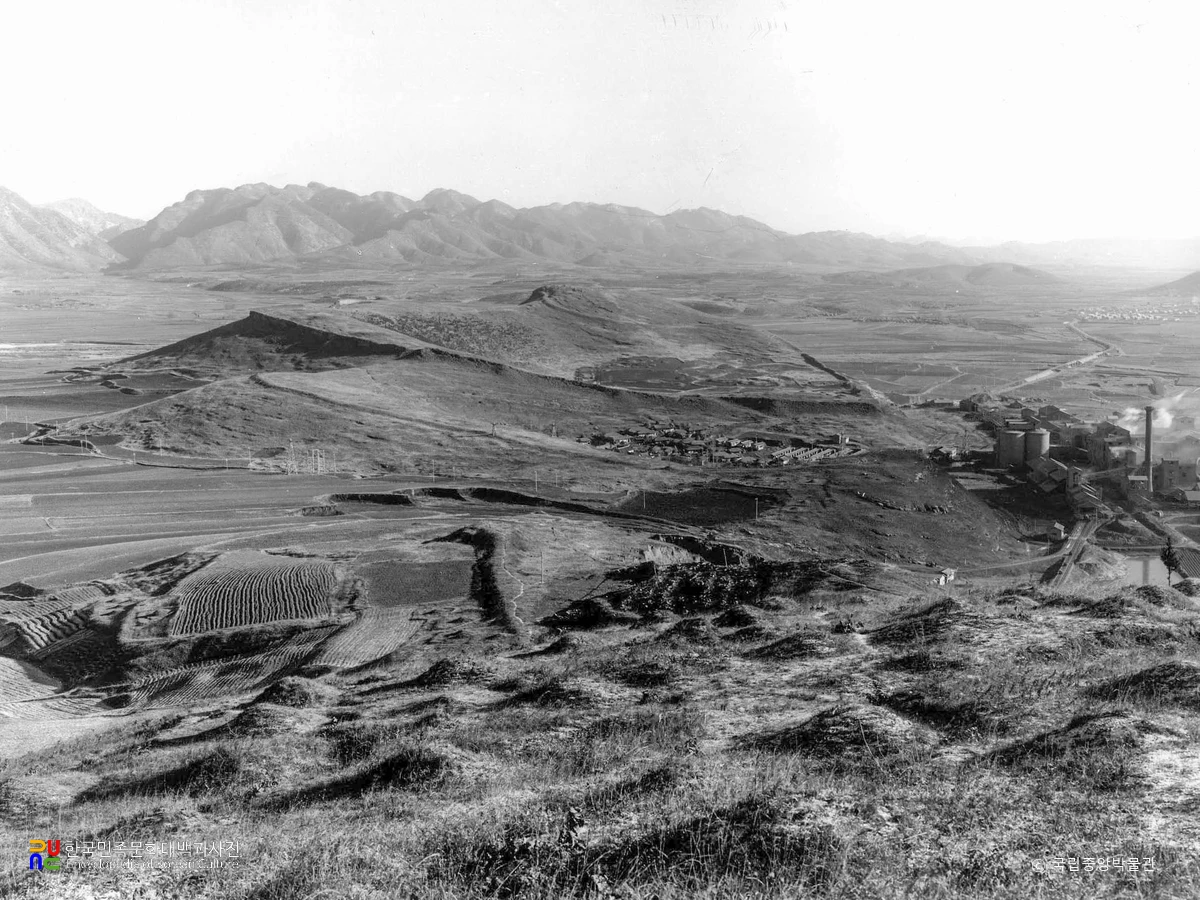 봉산 휴류산성 전경