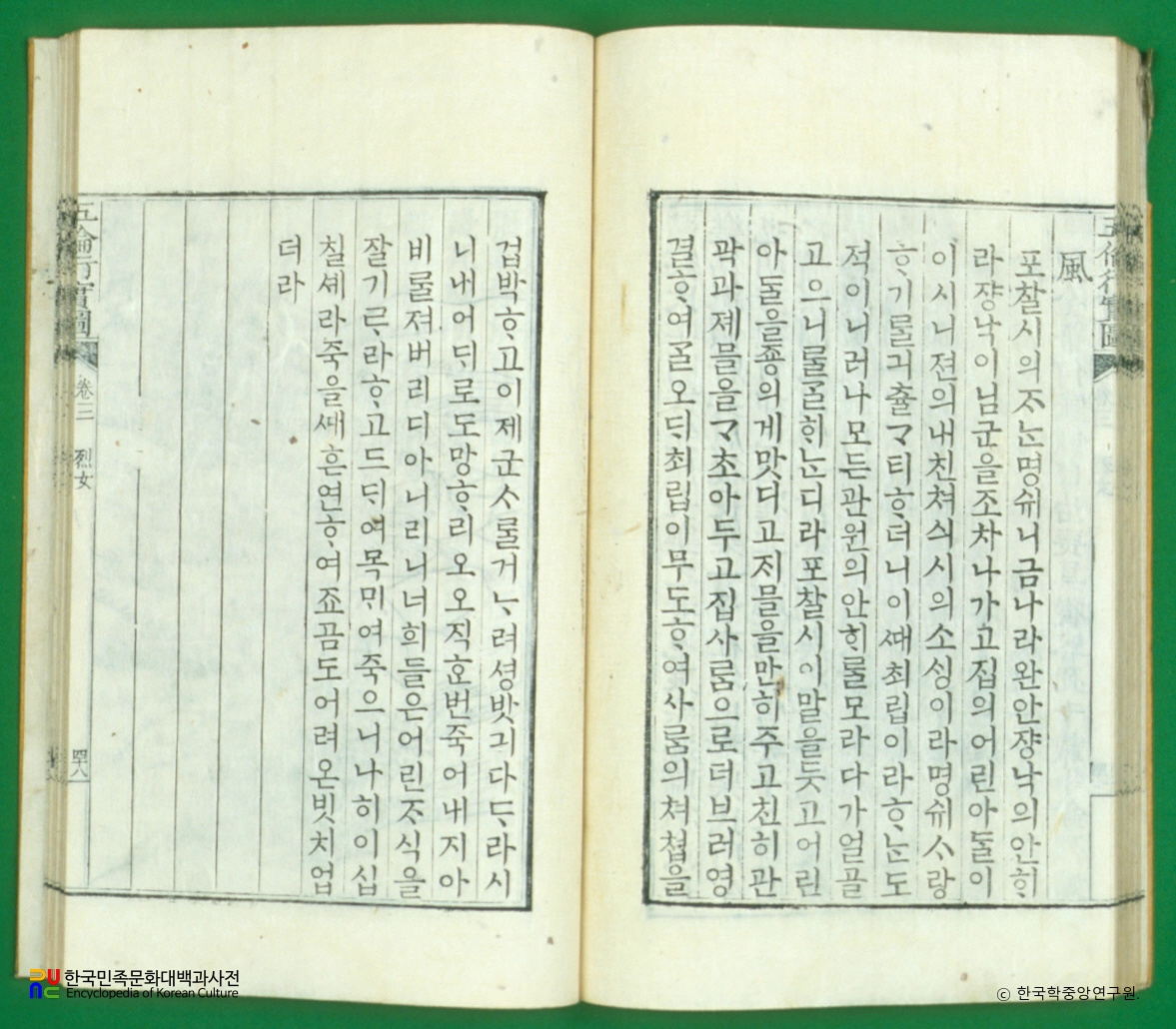 오륜행실도 / 열녀편중명수구관