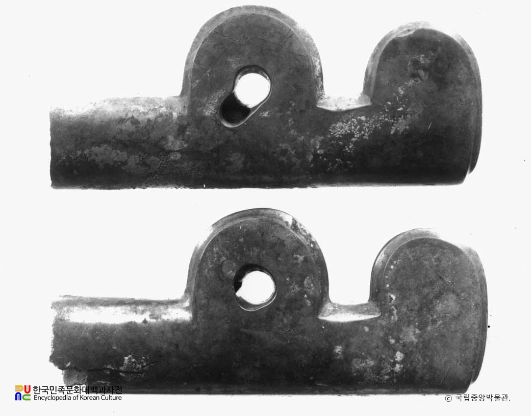 평안남도 대동군 상리 철도용지 권총형수레장식