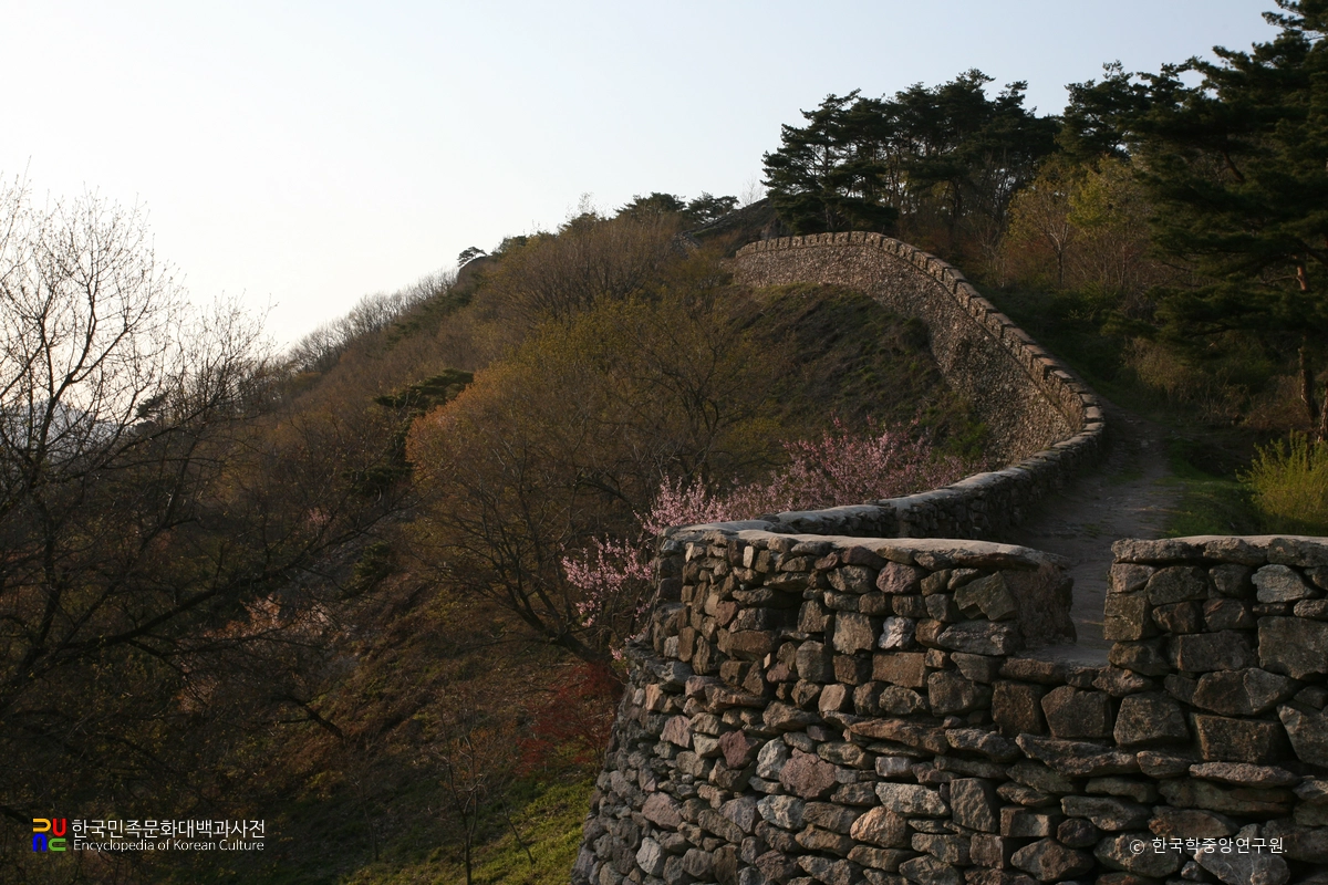 담양 금성산성 성벽