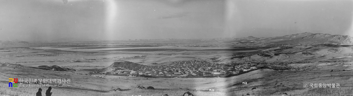 함북 경흥 경흥과 고성지 전경(파노라마)