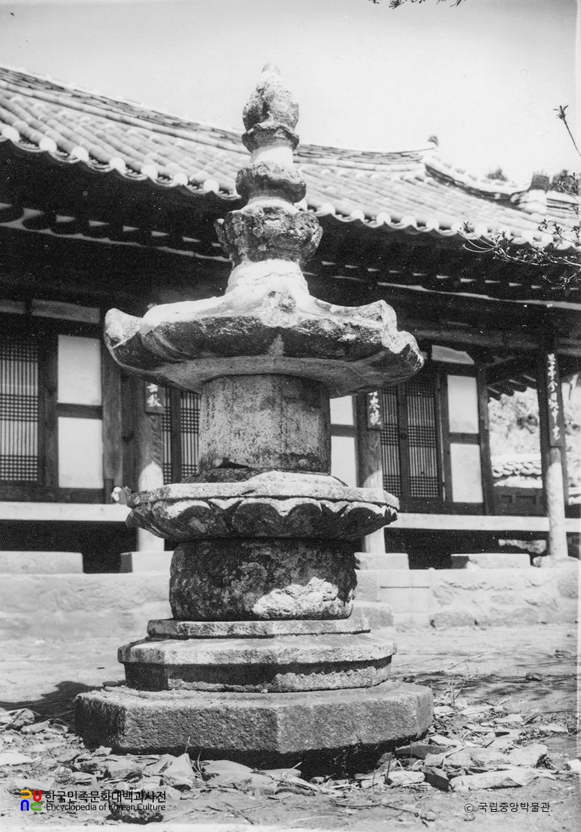 광양 옥룡사지 중 승탑 정측면