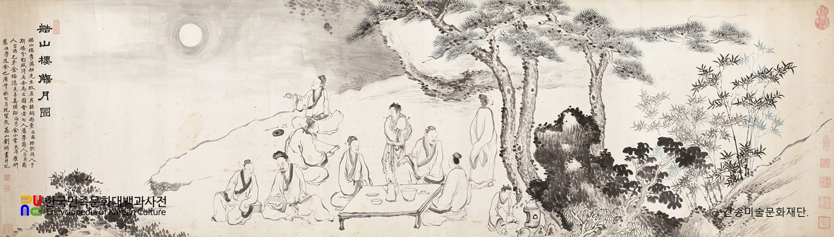 조산루상월(유숙 작)
