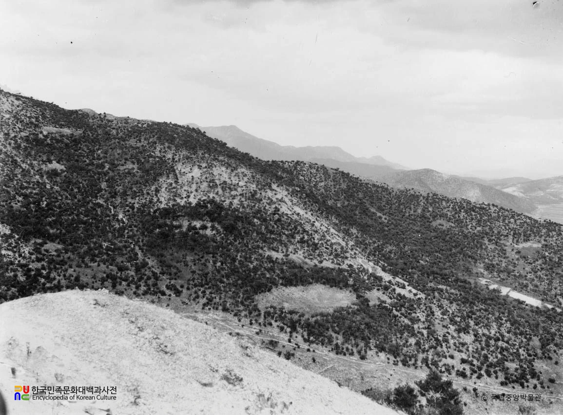 칠곡 약목 고분군 북쪽 전경