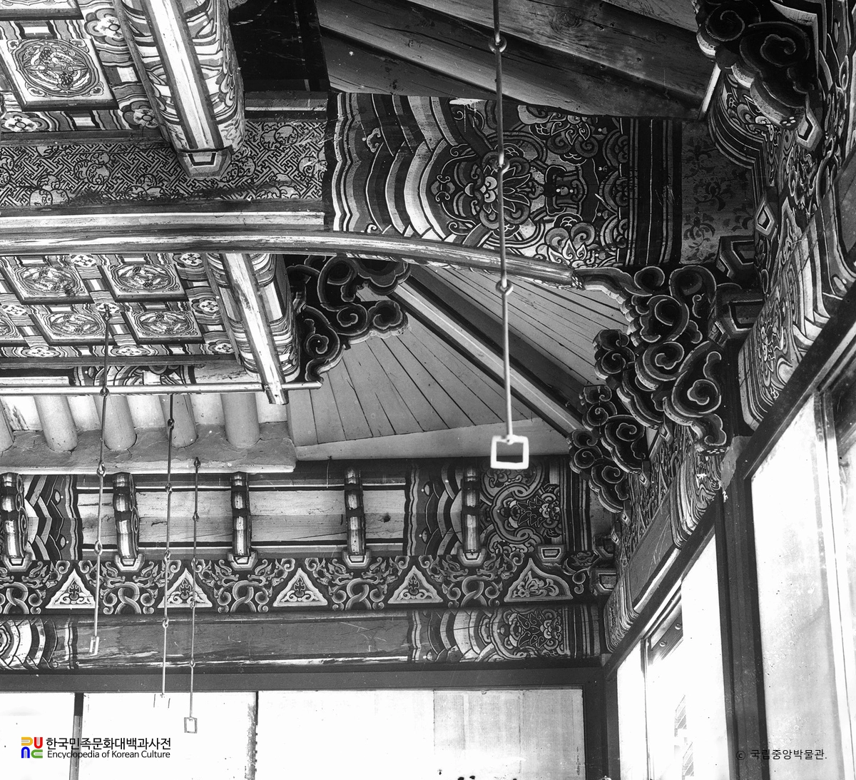 서울 경복궁 교태전 건순각 대청 천장