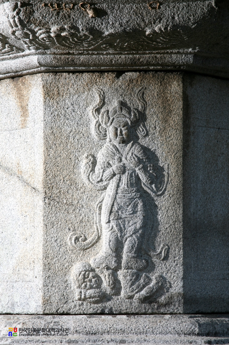 여주 고달사지 원종대사탑 탑신부 부조