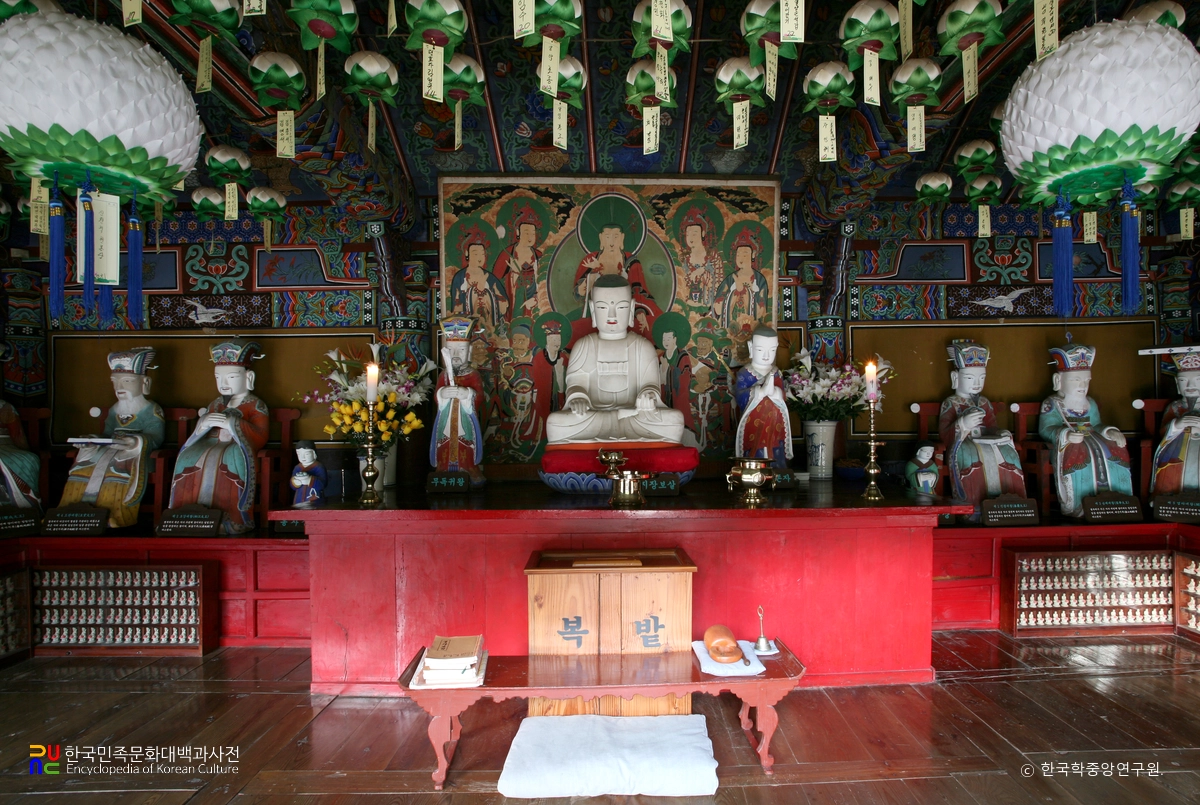 장안사 명부전 석조 지장시왕상