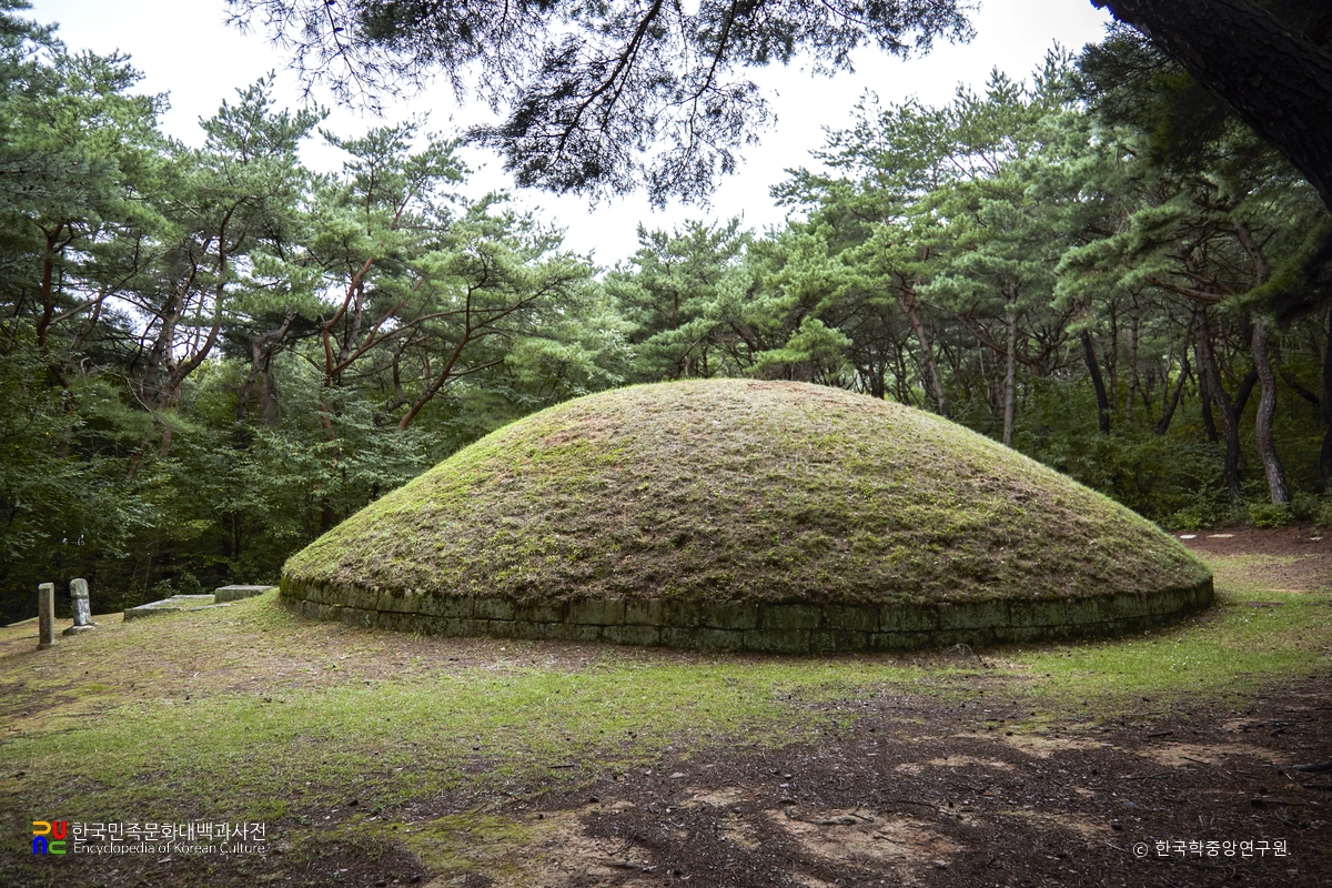 경주 신라 정강왕릉 좌측면