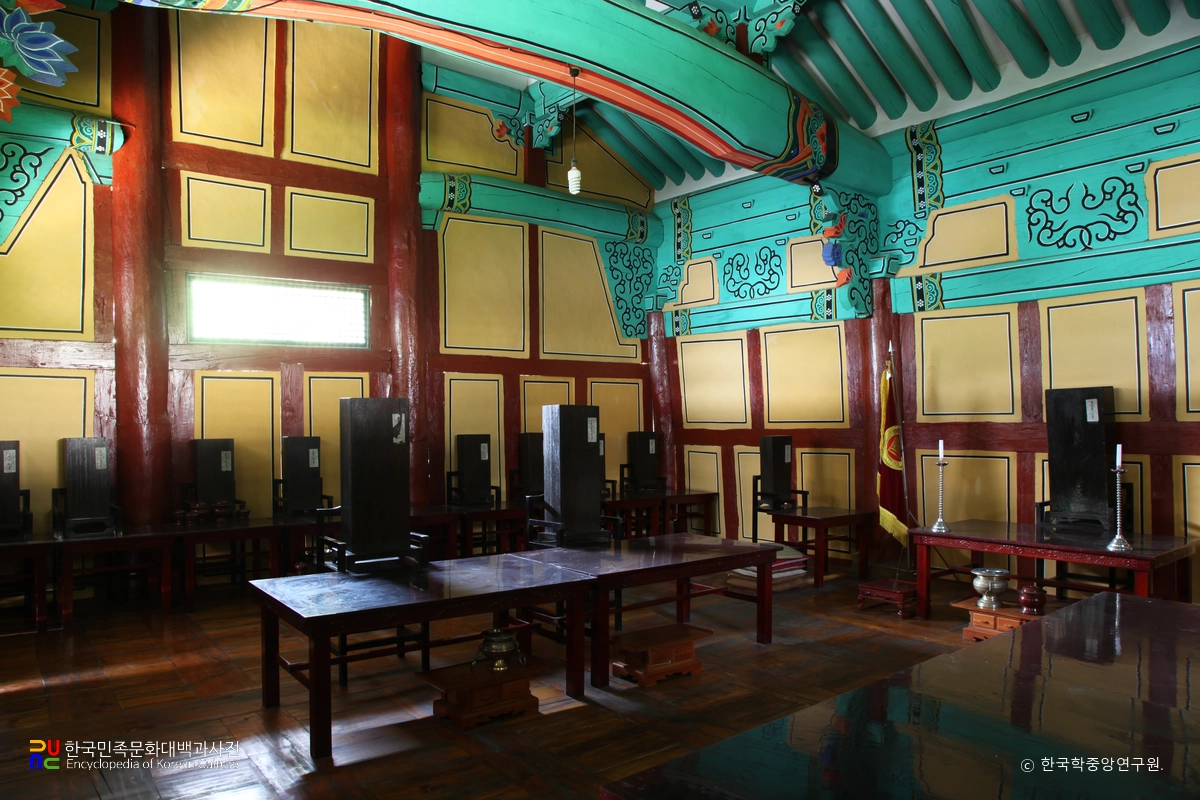 하동 하동향교 중 대성전 내부