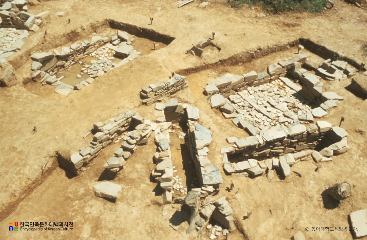 합천 삼가고분군 발굴 모습