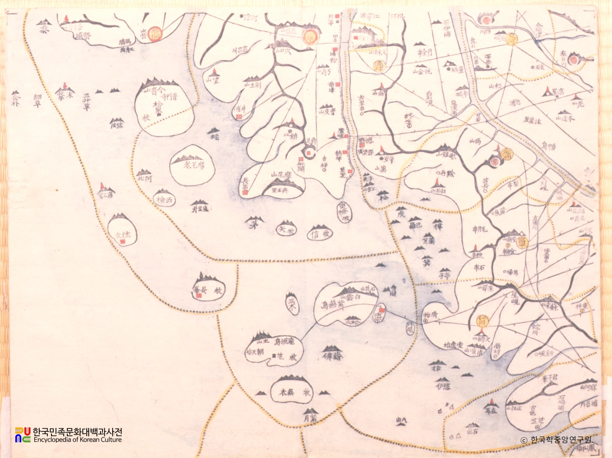 대동여지도 / 강화, 김포, 인천, 통진, 부평, 교하, 김포