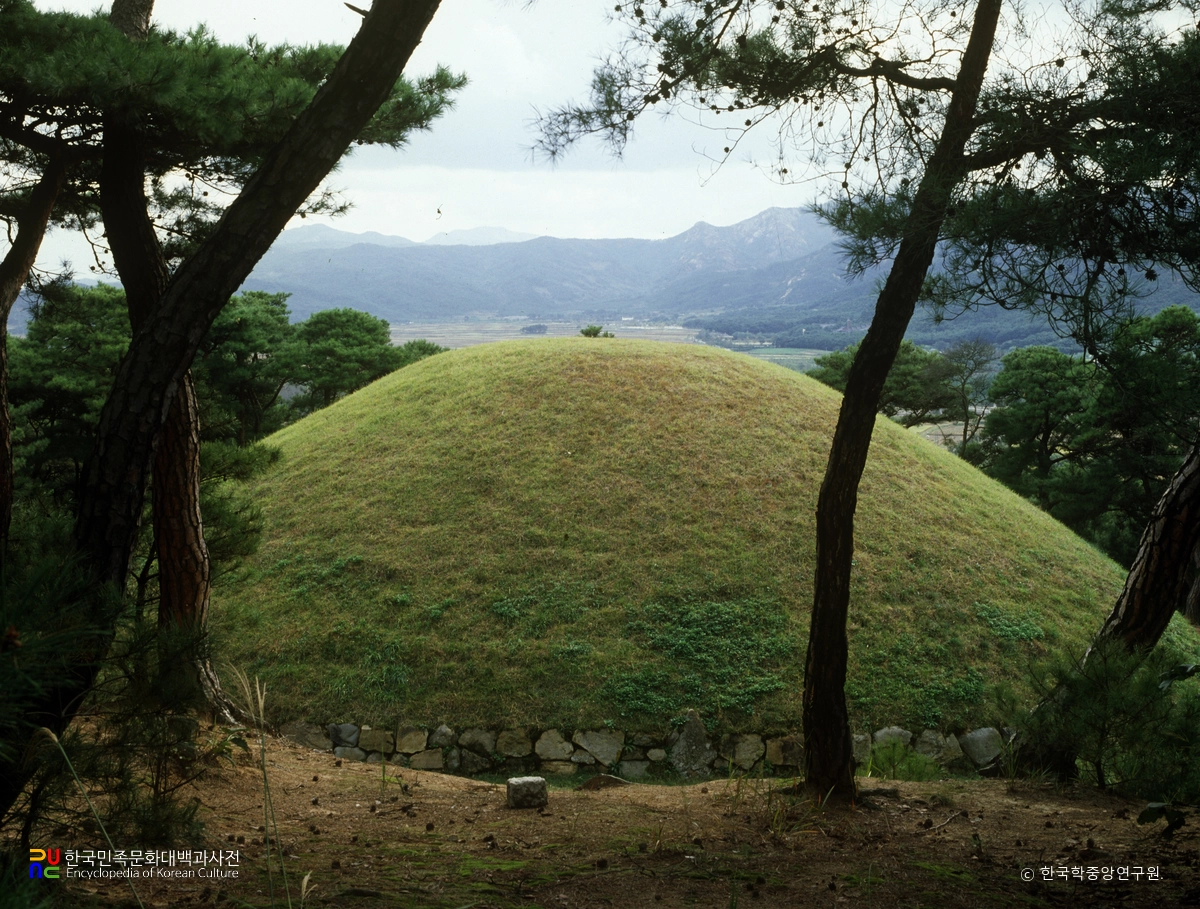 경주 신라 선덕여왕릉 후면