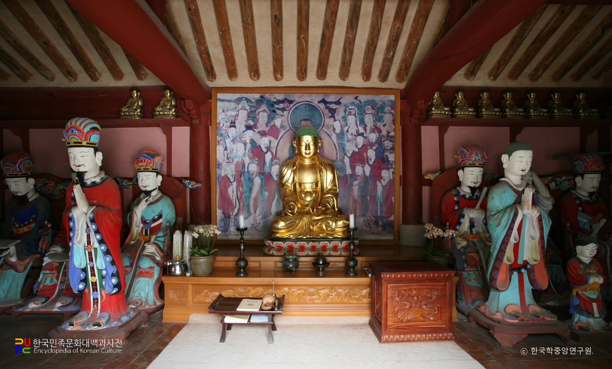 심곡사 명부전 지장보살 좌상 및 권속