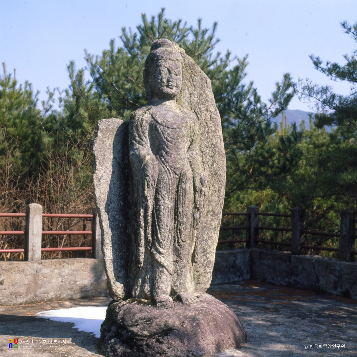 거창 농산리 석조 여래 입상