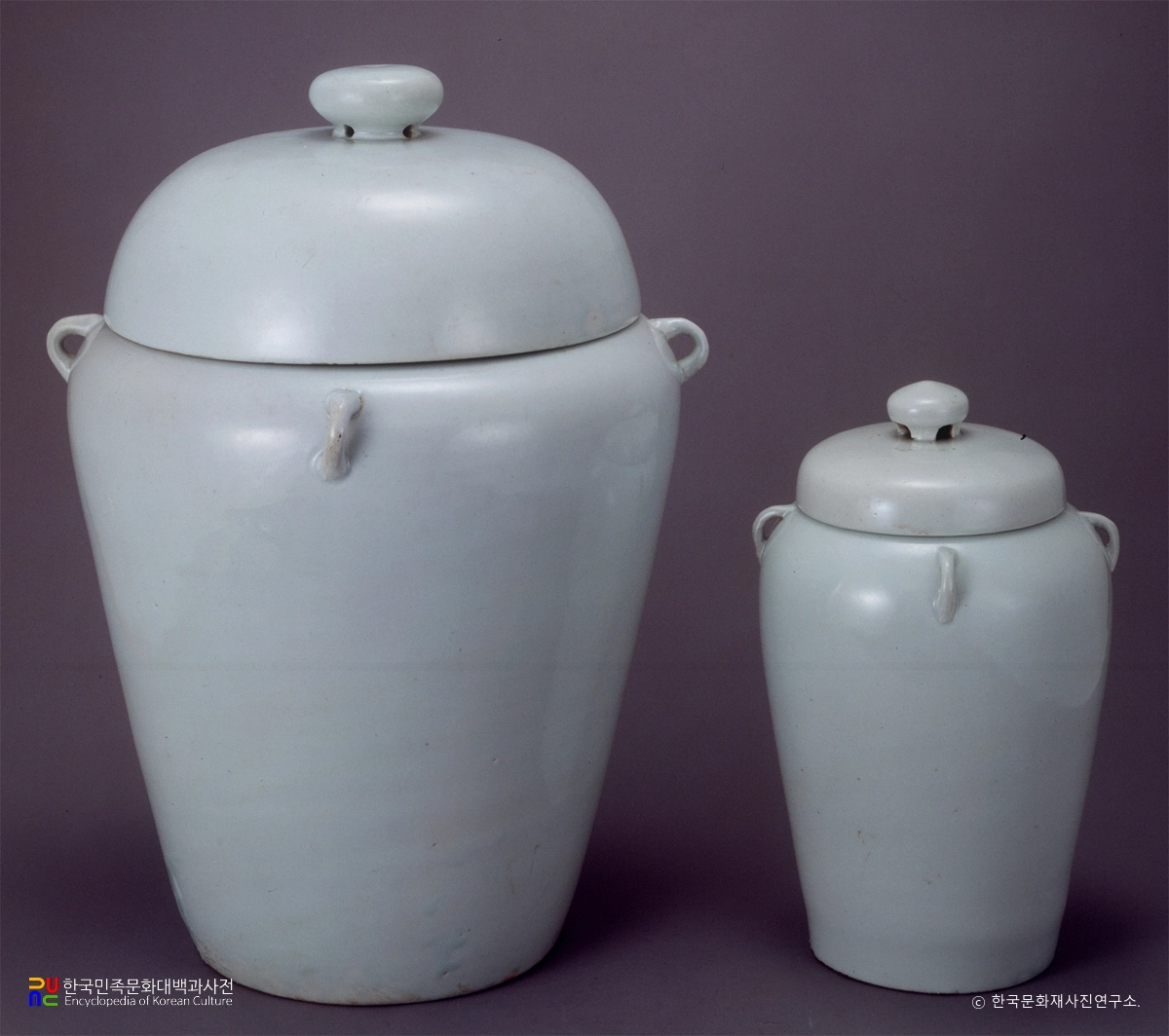 백자 태항아리