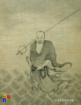 해남 윤씨 가전 고화첩 일괄 / 달마도