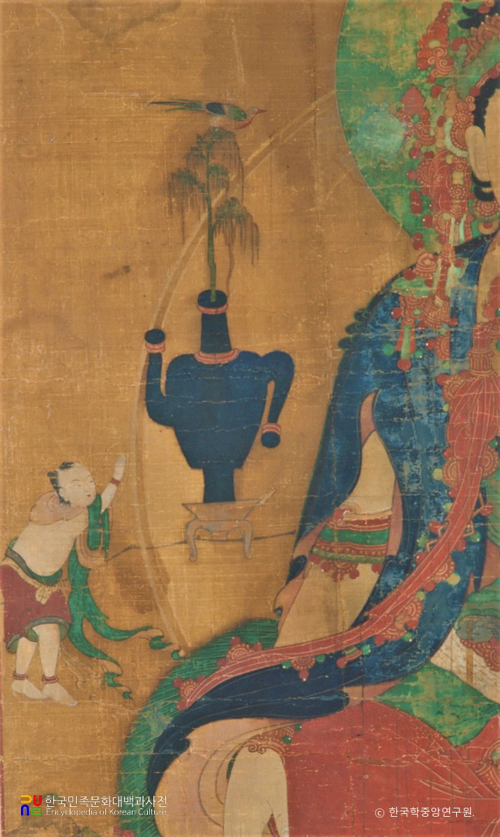 의겸 등 필 수월관음도