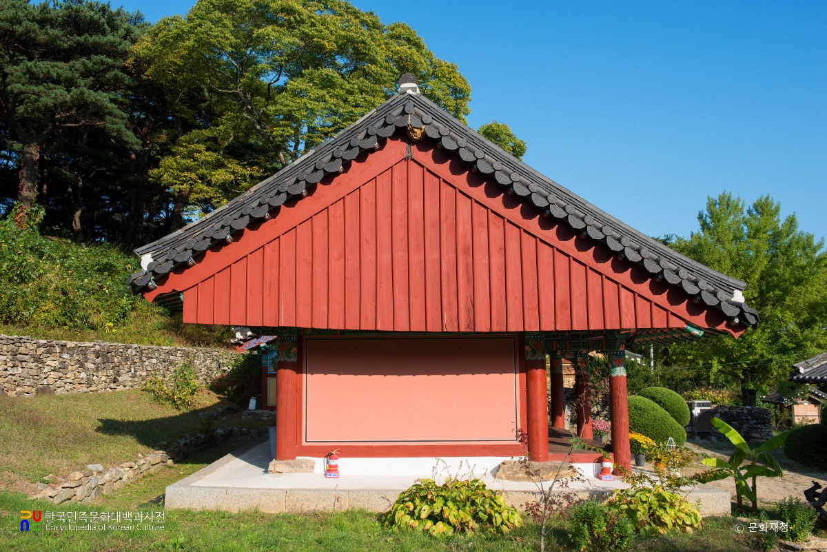 안동 개목사 원통전의 좌측면