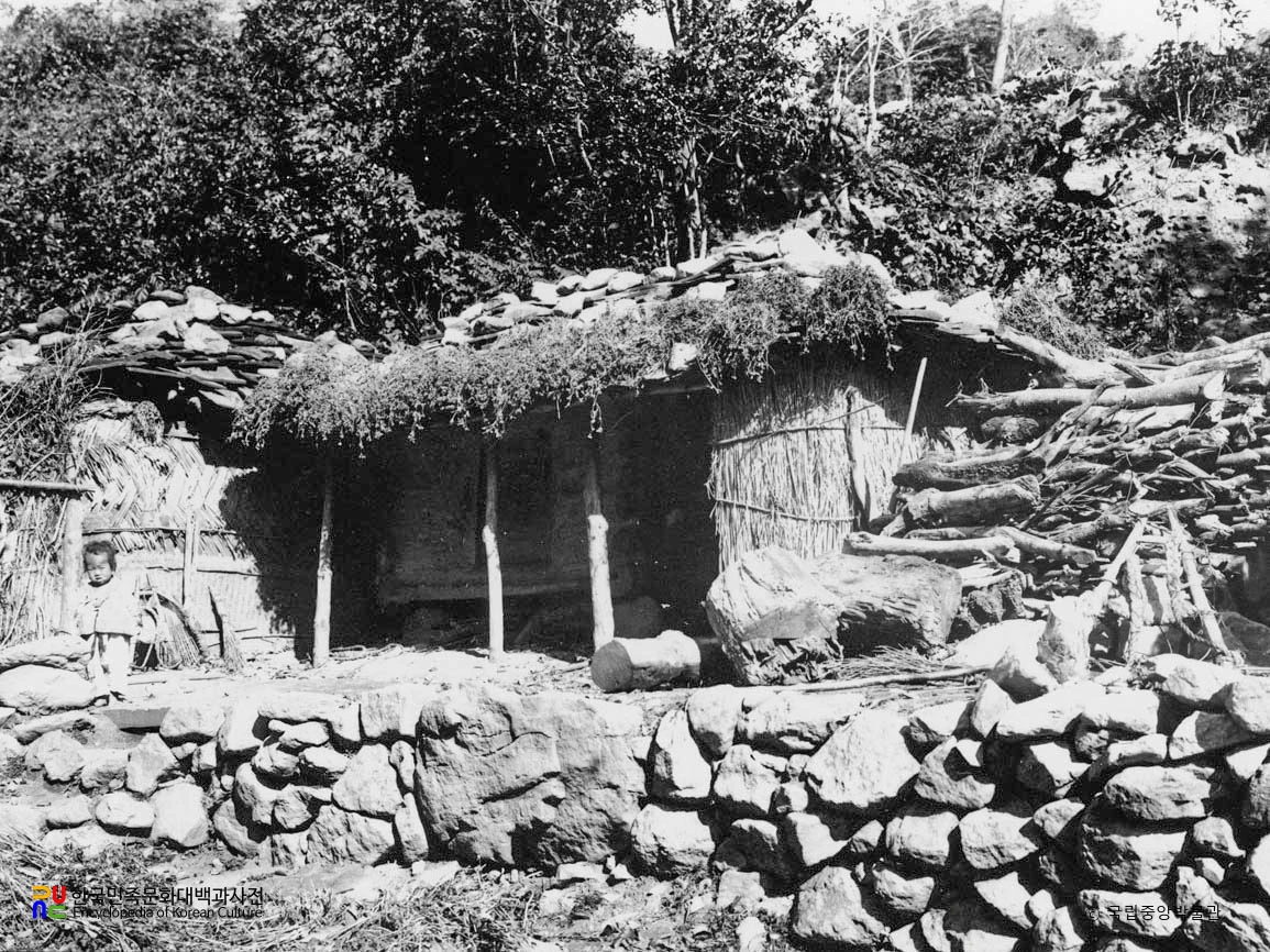 울릉 남서동 너와집 정측면