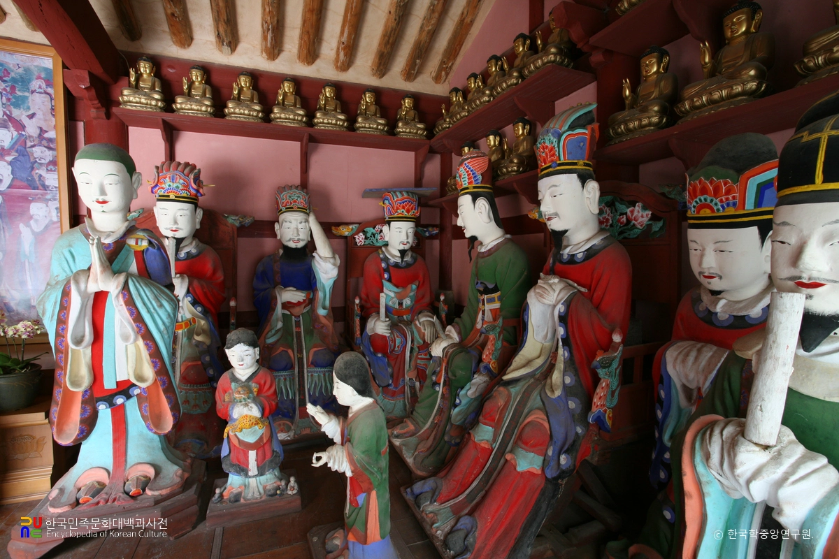 익산 심곡사 명부전 지장보살좌상 및 권속