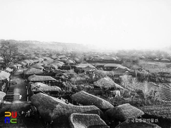 수원 화성 장안문 성내 전경