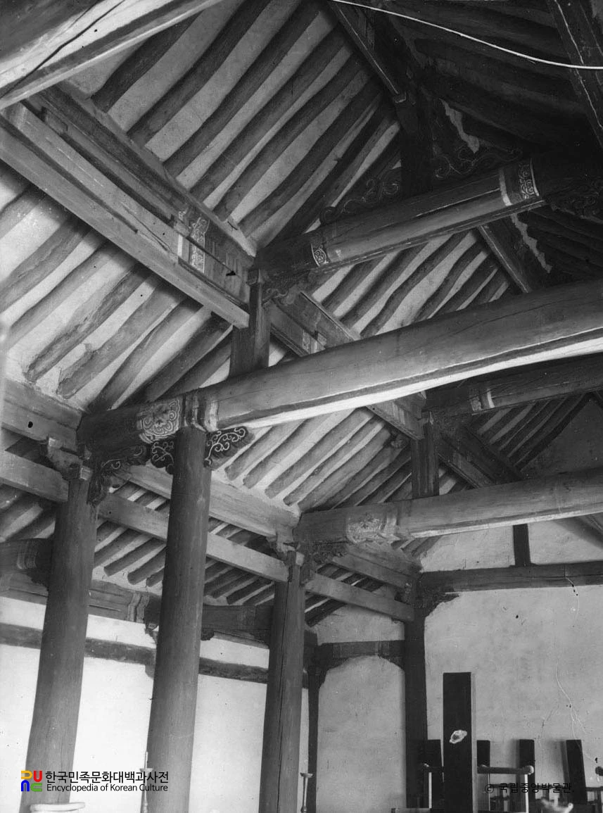 해주향교 대성전 천장