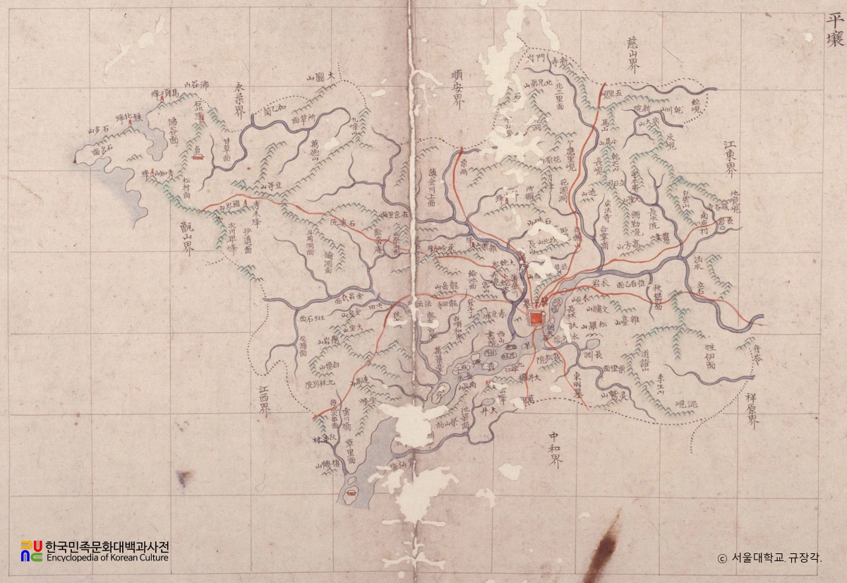 평안도 평양(조선지도 제2첩)