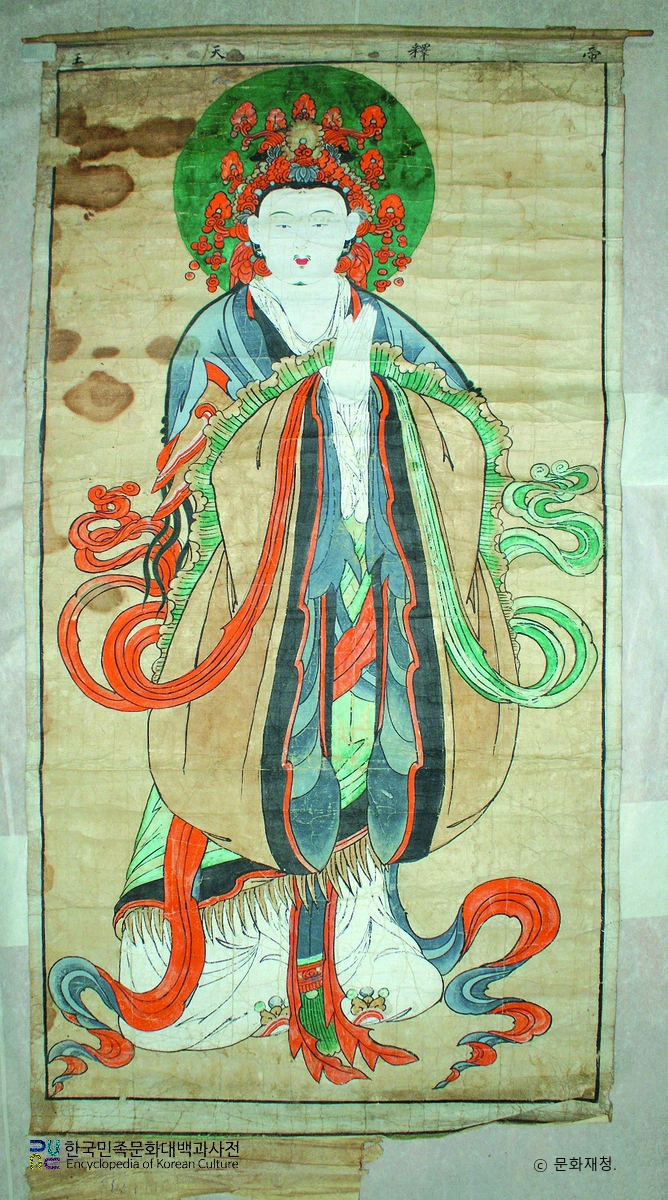 서산 개심사 제석·범천도 및 팔금강·사위보살도