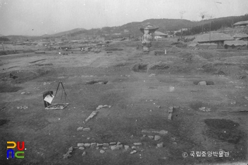 부여 정림사지 발굴 현장