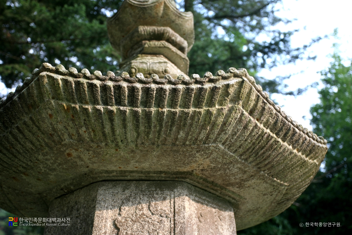 곡성 태안사 광자대사탑 옥개석 하부