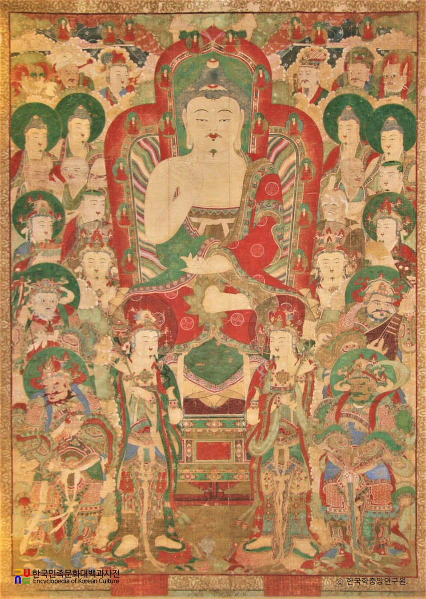 쌍계사 팔상전 영산회상도