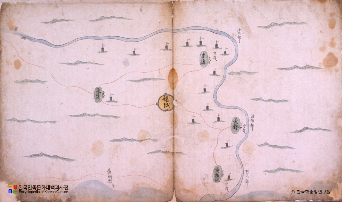 유성룡 종가 유물 중 유성룡 유물 - 동국지도 서애선생 수택본