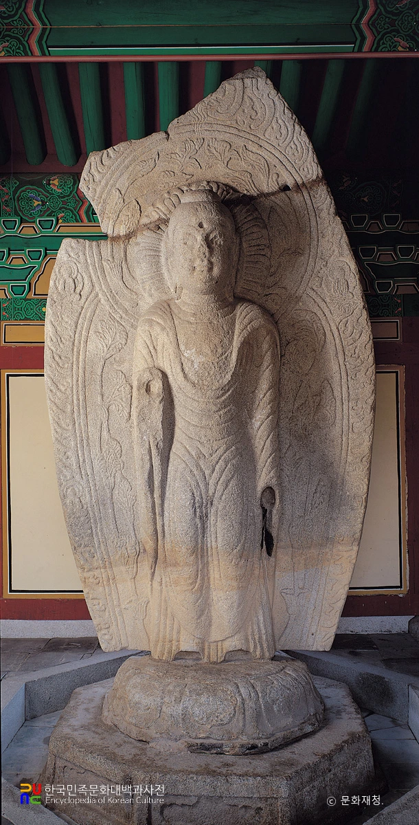 남원 만복사지 석조 여래 입상