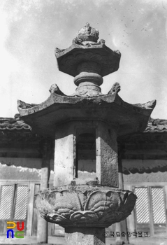 장흥 보림사 남·북 삼층석탑 및 석등 중 석등 상부