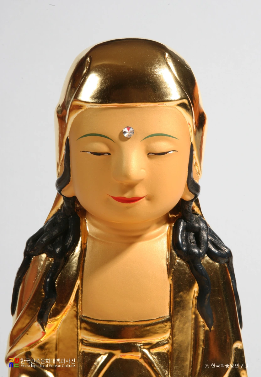 제천 경은사 목조문수보살좌상 부분