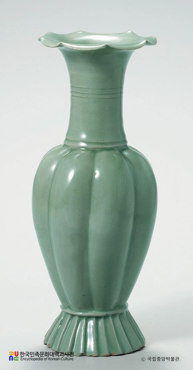 청자 참외모양 병