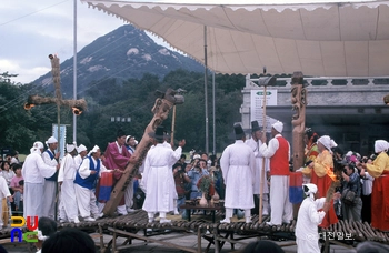 공주 탄천 장승제 / 장승혼례식