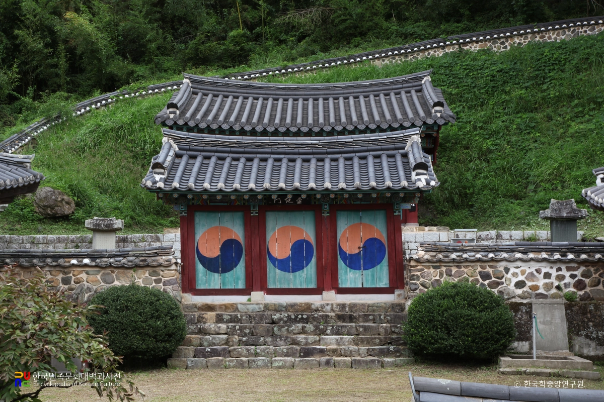 사천 구계서원 내삼문 정면