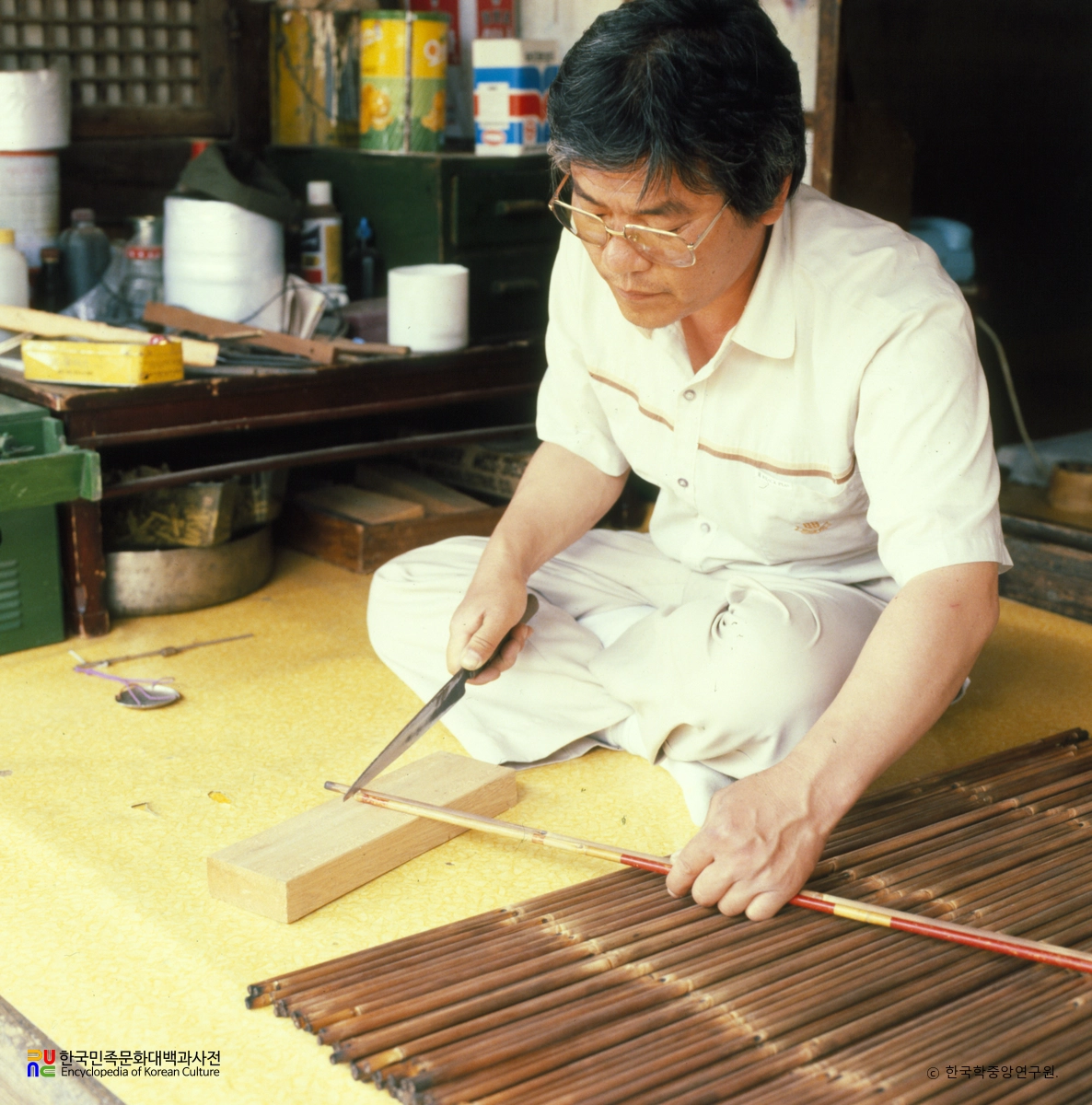 화살 제조공정 / 8 대 자르기