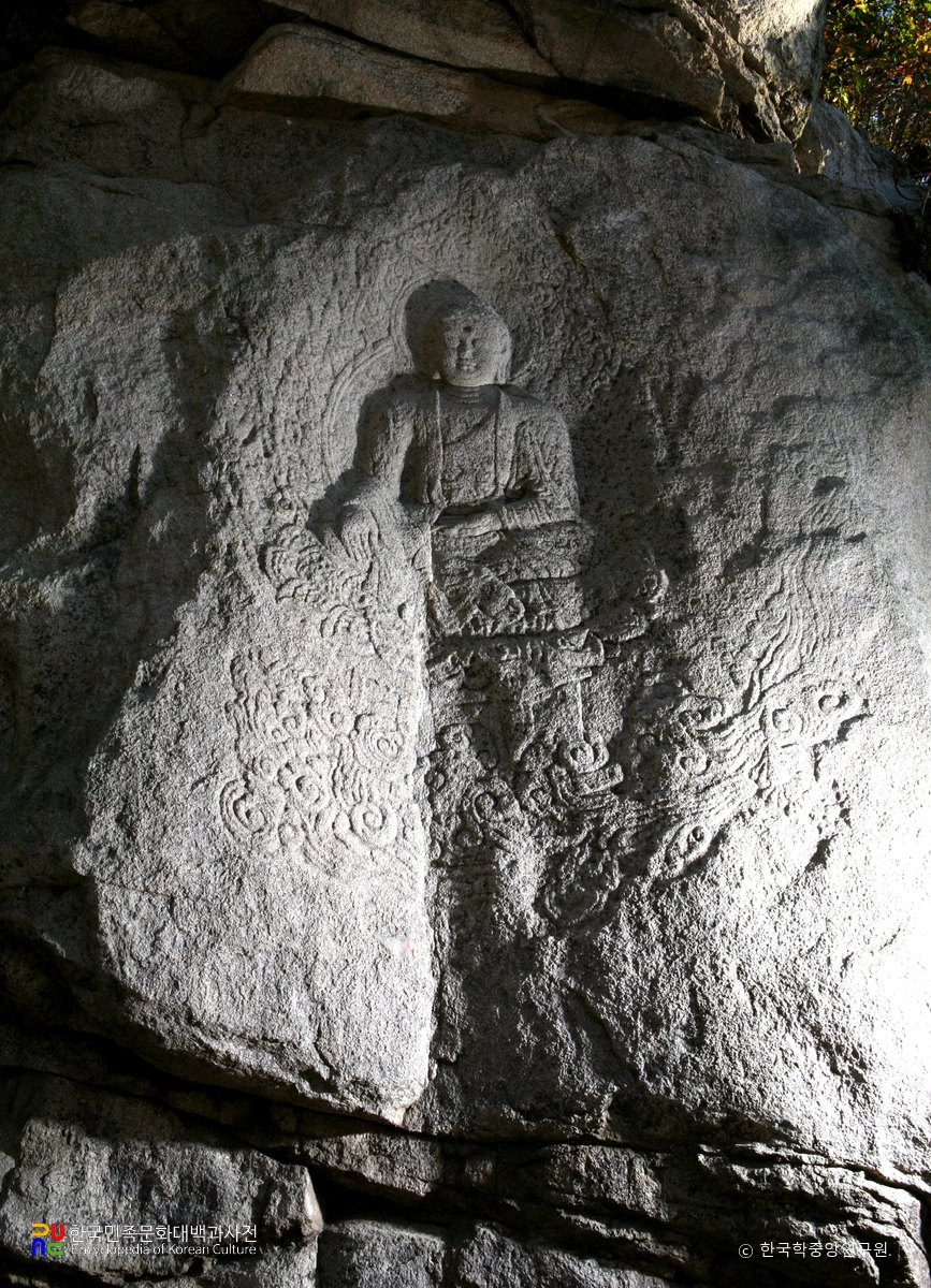 대구 동화사 마애여래좌상