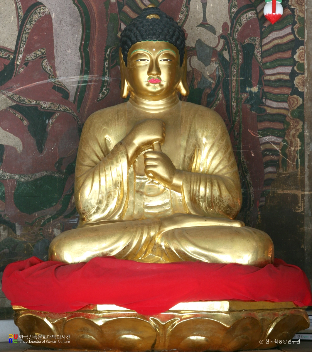 영주 비로사 석조비로자나불좌상 정면