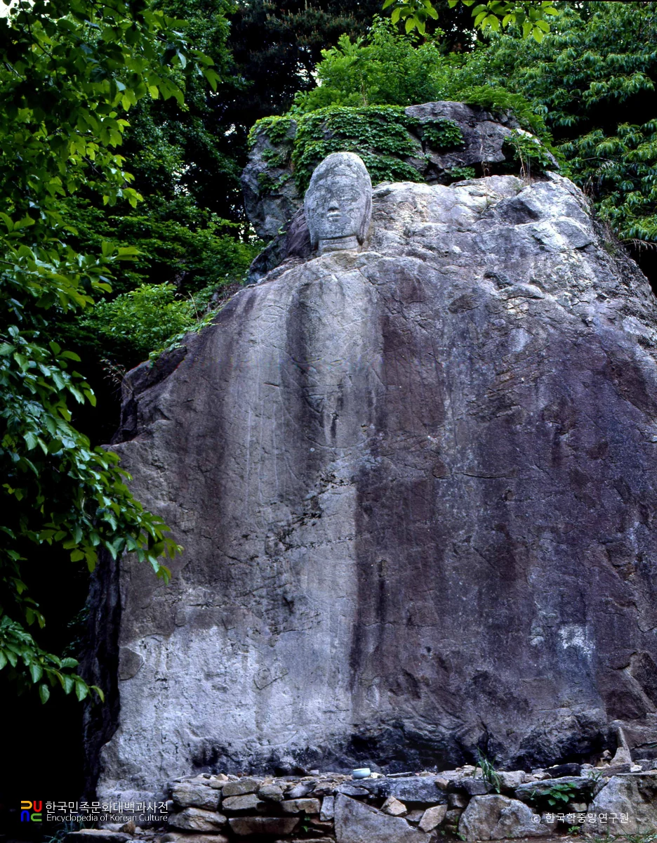 논산 상도리 마애불