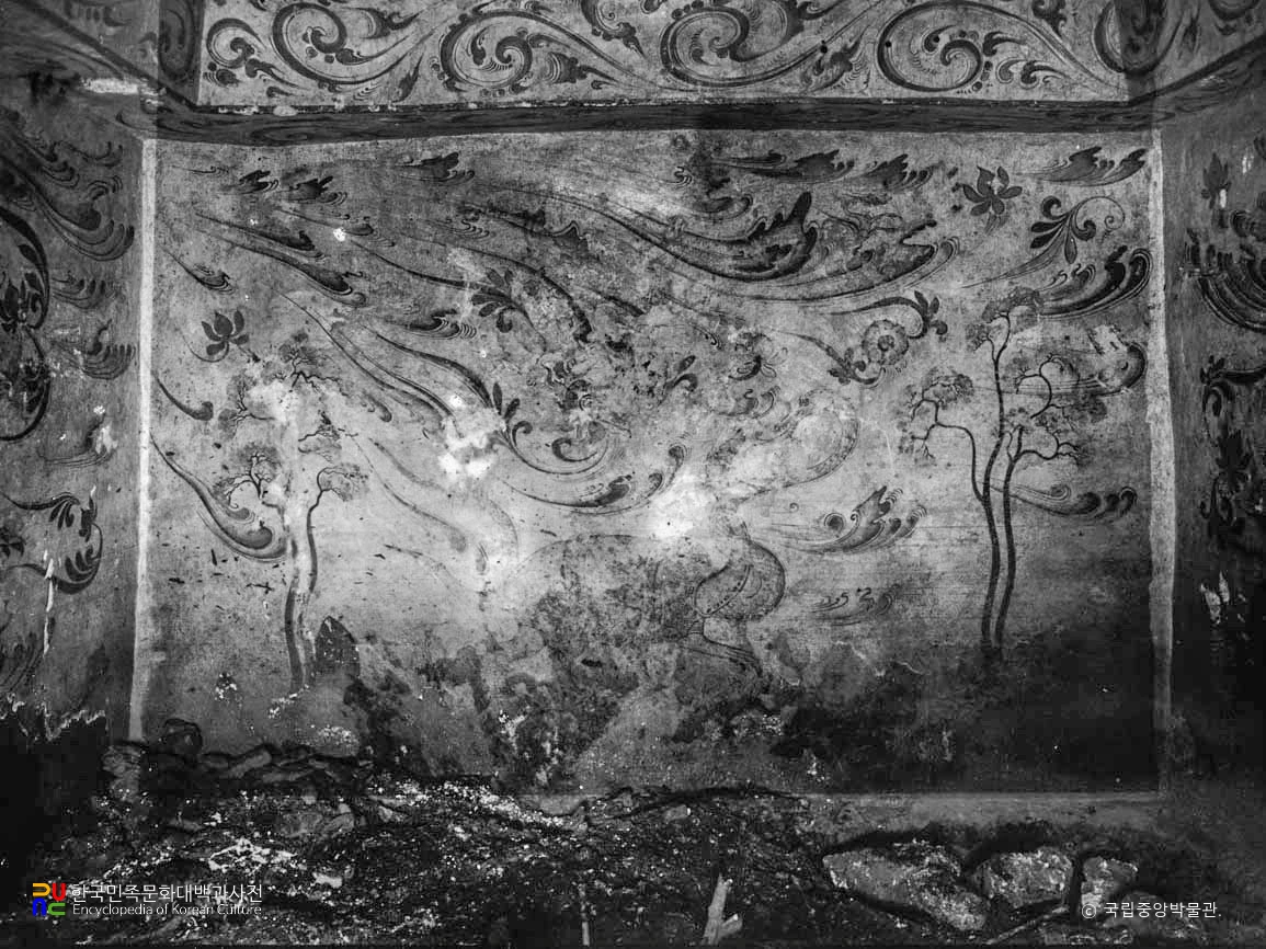 평안남도 중화 진파리 1호분 현실 오벽 현무