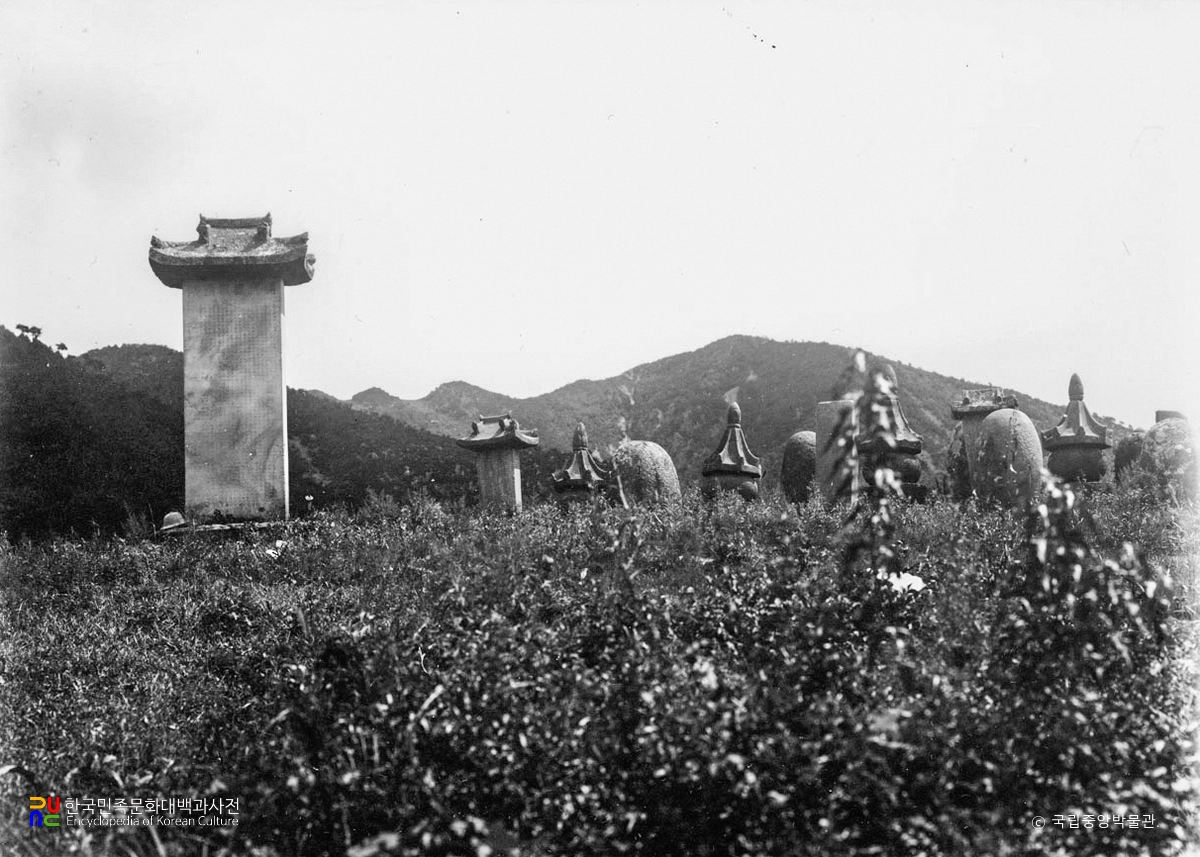 장연 학림사 사적비 전경